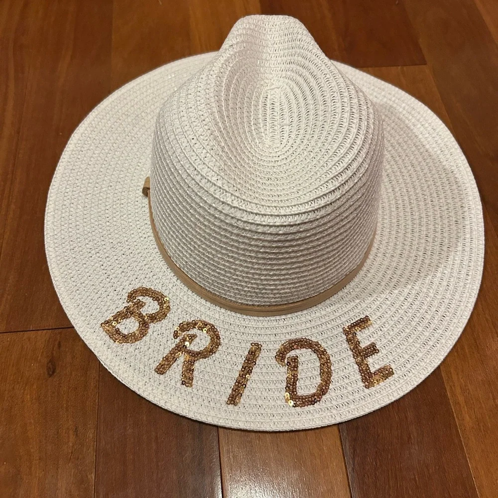 Simply Southern Women's Bride Straw Cowboy Hat